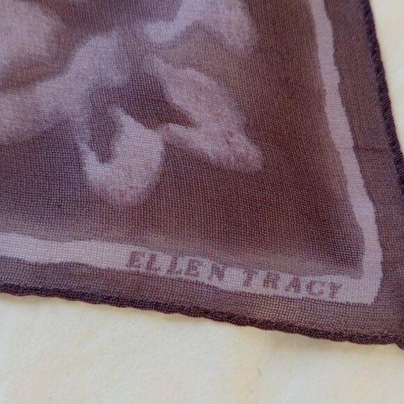 Vintage Ellen Tracy 100% Silk Scarf - Picture 3 of 6
